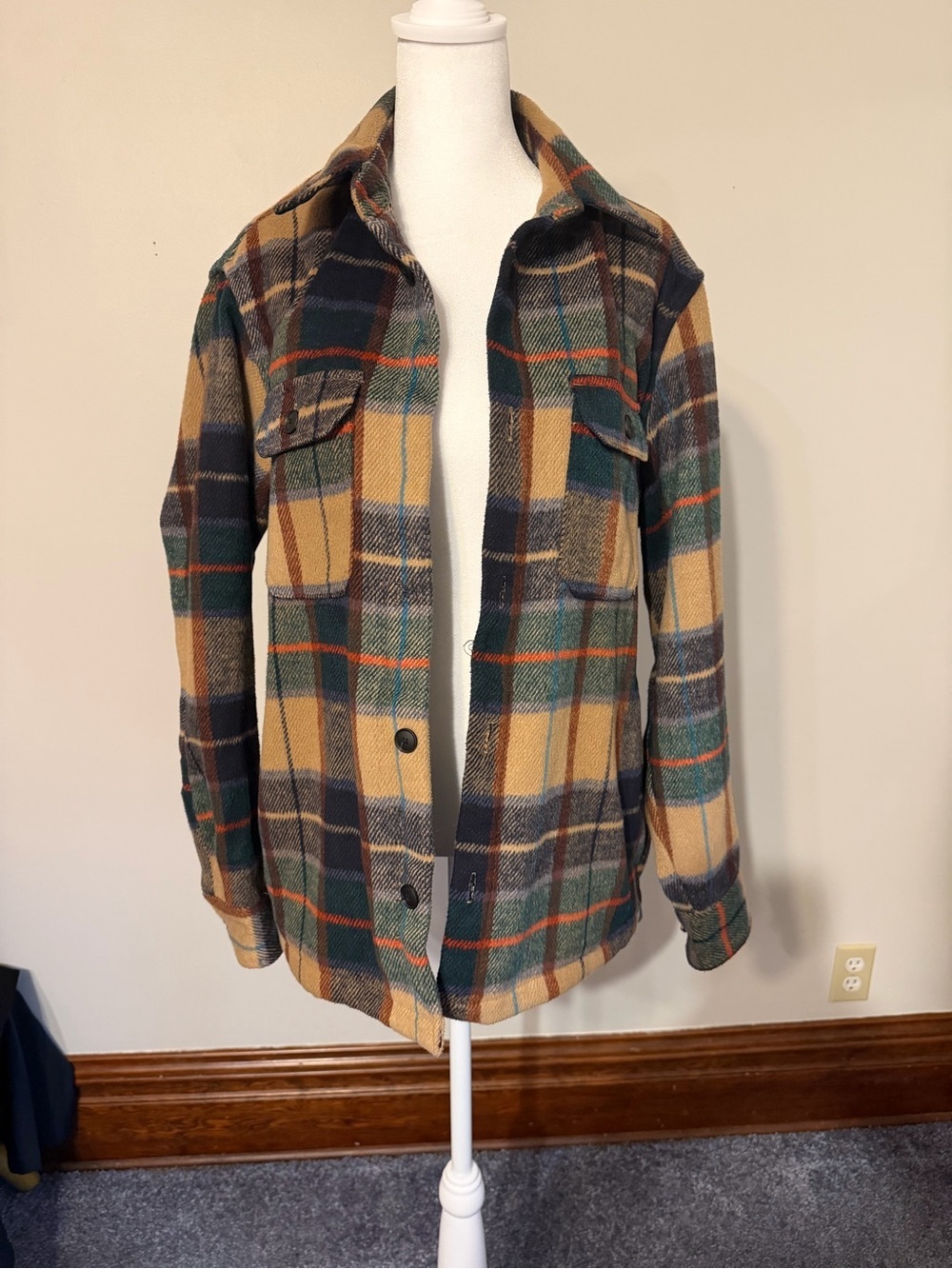 Zara Plaid Shacket in Mustard, Forest Green, Navy and Rust